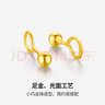 周六福（ZLF）  黄金耳钉女款足金999圆珠圆形耳饰 计价 1.18g 实拍图
