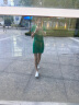 LACOSTE法国鳄鱼女装【商场同款】时尚POLO领短袖连衣裙|EF1490 LDM/绿色 36 /160 实拍图