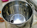 小渝圆桶带盖商用汤桶烧水桶卤桶炖锅大容量加厚家用汤锅304不锈钢桶 304钢直径35cm高度 35cm 30L 实拍图
