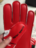JANUS 经典系列儿童成人小学生专业带护指足球守门员手套门将手套龙门手套比赛训练手套 JA383 红色 5号【儿童码】 实拍图