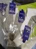 米宝儿（MIPP）儿童袜子夏季棉质拼色耐脏网眼短袜男童透气夏袜白色无骨船袜 灰底 6双 9-12岁 脚长20-22cm脚码33-36 实拍图