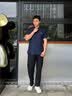 HAZZYS【3A抗菌】哈吉斯男装 夏季男上衣纯色简约通勤短袖polo男 藏青色NV 3XL (190/108A 54) 实拍图