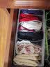 友纳（Youna）裤子衣服收纳神器装衣物分隔整理盒筐宿舍衣柜抽屉透明储物收纳盒 米白色【9分格】独立分隔丨0异味丨加厚不软塌 实拍图