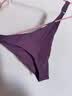 丁字裤女学生性感诱惑内裤冰丝无痕运动健身低腰薄款免脱瑜伽t裤 紫色 均码 80-125斤左右 实拍图