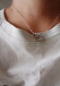 中国黄金（CHINA GOLD）银莫比乌斯环项链男女一对情侣款纪念生日618送女朋友老婆礼物 【京速达】莫比乌斯环项链【男】 实拍图