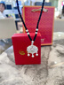 中国黄金（CHINA GOLD）平安锁足银项链长命银锁镂空时尚吊坠婴儿宝宝618生日礼物女生 【刻字贺卡】足银平安锁+足银银珠红绳【玫瑰礼盒】 实拍图