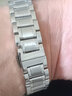 手表钢带男女士不锈钢手表带 金属蝴蝶扣代用名匠天梭力洛克卡西欧罗西尼系列精钢手表链配件 钢色 19mm 实拍图