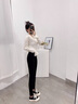 达芙妮厚底帆布鞋女鞋2026新款夏季软底小白鞋休闲运动鞋一脚蹬板鞋子 黑色【基础款】 37 实拍图