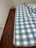 洁丽雅（grace）毛巾被纯棉单人双人纱布盖毯午睡毯子毛毯空调被学生夏凉被新疆棉 小格子-浅兰 150*200cm【一等品】100%纯棉 实拍图