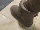 天美意雪地靴女鞋子商场同款厚底短靴休闲保暖女靴CNA41DD3 灰色 37 实拍图