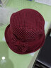 稻草人女士帽子气质优雅渔夫帽秋冬季新款时尚百搭保暖盆帽时尚洋气 红色 实拍图