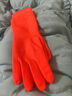 巧姨加长款一体植绒橡胶手套加绒加厚乳胶防水耐用洗碗洗衣服厨房家用 38cm加长一体绒[1双]红色 S小码 实拍图