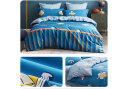 罗莱儿童（luolaikids）纯棉三/四件套全棉男童床上用品运动风卡通床单被套 150*215cm 实拍图