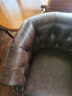 堂和聚（tangheju）美式单人沙发椅阳台休闲椅欧式实木真皮老虎椅1719 定制全头层牛皮 单人位 实拍图