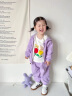 YUETA2024童装女童套装新款中小童宝宝衣服洋气儿童棒球服外套三件套 粉红色+小兔子挎包 90码(建议1-2岁80cm左右) 晒单实拍图