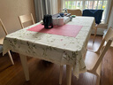 素莎桌布布艺棉麻小清新田园小碎花长方形餐桌布正方形八仙桌茶几台布 杏色小碎花 120*170cm 实拍图