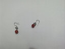 欧洛西 红玛瑙耳坠女款时尚耳饰多彩水晶耳环长款925银耳钉 红玛瑙 实拍图