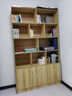 雅仕邦 书柜层架自由组合简易储物柜子带门展示柜书柜酒柜可定制 浅胡桃色 200高*120长*30深 实拍图