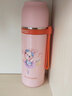 富光 儿童保温杯男女宝宝小学生水杯子弹头钢盖便携带提绳直饮茶杯子 350ml橘粉小兔子【316不锈钢】 实拍图