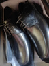 沙驰（SATCHI）男鞋 男士皮鞋正装皮鞋商务皮鞋男德比鞋   40782038Z 黑色 40 实拍图