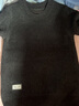 啄木鸟秋冬季毛衣男士装圆领保暖加绒加厚款衫线针织打底衫潮流修身衣服 黑色 加绒 M 实拍图