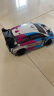 松果林模型专业rc漂移拉力rc遥控赛车高速四驱漂移斯巴鲁平跑车汽车玩具男孩 WRC雅力士-蓝白 无刷版+全比例速度转向+金属传动 晒单实拍图