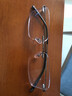 依视路（ESSILOR） 钻晶系列高清耐磨防蓝光近视超薄镜片专业配度数眼镜架男女镜框 金属-半框-2012BK-黑色 镜框+依视路膜岩高清1.56现片 实拍图