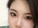 澜柏美瞳彩色隐形眼镜大小直径日抛10片焦糖燕麦褐250度 实拍图
