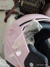 AD新国标电动车头盔男女士四季通用揭面盔冬季保暖防雾电瓶车安全帽夏季双镜防晒夏盔冬天揭面头盔 【粉色】透明防雾镜 实拍图