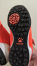 卡尔美（KELME）儿童足球鞋魔术贴免系带碎钉TF透气学生球鞋6873003 荧光橙 32 实拍图