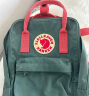 FJALLRAVEN北极狐双肩包Kanken背包超轻大容量露营双肩包 23510 664/319 霜绿/桃红 16L 实拍图