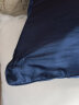 京东京造 真丝枕套 桑蚕丝绸纯色枕头套 单只 48*74cm 藏蓝色 实拍图
