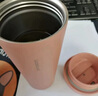 乐扣乐扣（LOCK&LOCK）元气保温杯不锈钢一键式弹跳盖咖啡杯车载商务杯子【年会福利】 粉色 550ml 实拍图