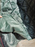 盾郎保安大衣男加厚防寒服长款棉袄小区物业工作服户外冬季保暖棉服女 墨绿大衣（内胆可拆卸） XL码/175 实拍图