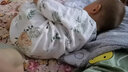 七彩博士婴儿分腿式睡袋可拆袖春夏薄款纯棉纱布儿童防踢被子着凉宝宝惊跳 春日丛林-竹棉长袖（夏季） L（100码） 实拍图