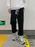 查尔斯桃心卫衣套装男女同款春秋季休闲韩版潮流青年学生两件套 白色 L  实拍图