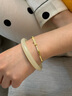 龍隐 青白玉手镯女士款晴水料A货正品和田玉髓玛瑙羊脂白镯子圆条 青白玉圆镯  圈口  60-61【适合110-120斤】 实拍图