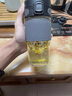 私家良品（cica） 玻璃水杯男女泡茶杯茶水分离办公室咖啡杯便携高颜值水杯子夏季 象牙黑-（直饮款+带茶隔） 460ml 实拍图