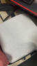 网易严选 乳胶坐垫 93%天然乳胶方形坐垫 居家办公室椅垫沙发垫屁股垫 灰色（sorona）  45*45*6cm 实拍图
