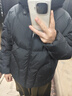 森马（Semir）轻松羽绒|90鸭绒羽绒服女冬季短款宽松花苞连帽甜美三防保暖外套 黑色（灰鸭绒）90001 L 实拍图