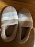 惠夫人冬季棉拖鞋男包跟情侣家居家室内月子厚底防滑保暖产后棉鞋女 兔毛全包 咖啡 42-43 【适合41-42码穿】 实拍图