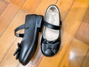 斯纳菲童鞋春秋儿童校园黑皮鞋头层牛皮女童公主鞋学生舒适表演鞋黑色27 实拍图