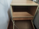宜造（YIZAO）床头柜现代简约创意轻奢高级感小柜子卧室收纳柜简易收纳柜床边柜 加厚上抽+静音导轨|田园橡木40cm 实拍图