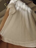 苏彩尼棉麻连衣裙女装2023夏季新款小个子时尚休闲显瘦裙子两件套套装裙 上白下卡其 L（建议110-120斤） 实拍图
