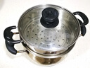 苏泊尔（SUPOR） 不锈钢蒸格蒸屉双耳蒸格蒸锅单层蒸格炒菜蒸笼能配苏泊尔汤奶锅 20CM【凹口专用】 实拍图