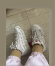 FILA斐乐篮球鞋女鞋休闲鞋老爹鞋复古运动鞋鞋子球鞋面包鞋BARRICADE 燕麦色-OM 38 实拍图