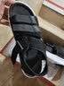 特步男子凉鞋春夏舒适休闲沙滩鞋魔术贴潮流运动凉拖鞋户外鞋982219171533 黑 40码 实拍图