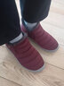 福来红冬季老北京布鞋女保暖棉鞋女士防水加绒棉靴防滑加厚平底妈妈鞋 红色 38 实拍图