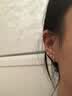 言若银匠足银耳钉女银饰微镶四爪单钻耳骨钉简约百搭小巧学生养耳洞不用摘 【4mm白钻】一对。配耳堵 实拍图