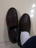 红蜻蜓男士休闲皮鞋舒适一脚蹬男士单鞋套脚鞋爸爸鞋懒人鞋WTA8640 棕色 42 实拍图